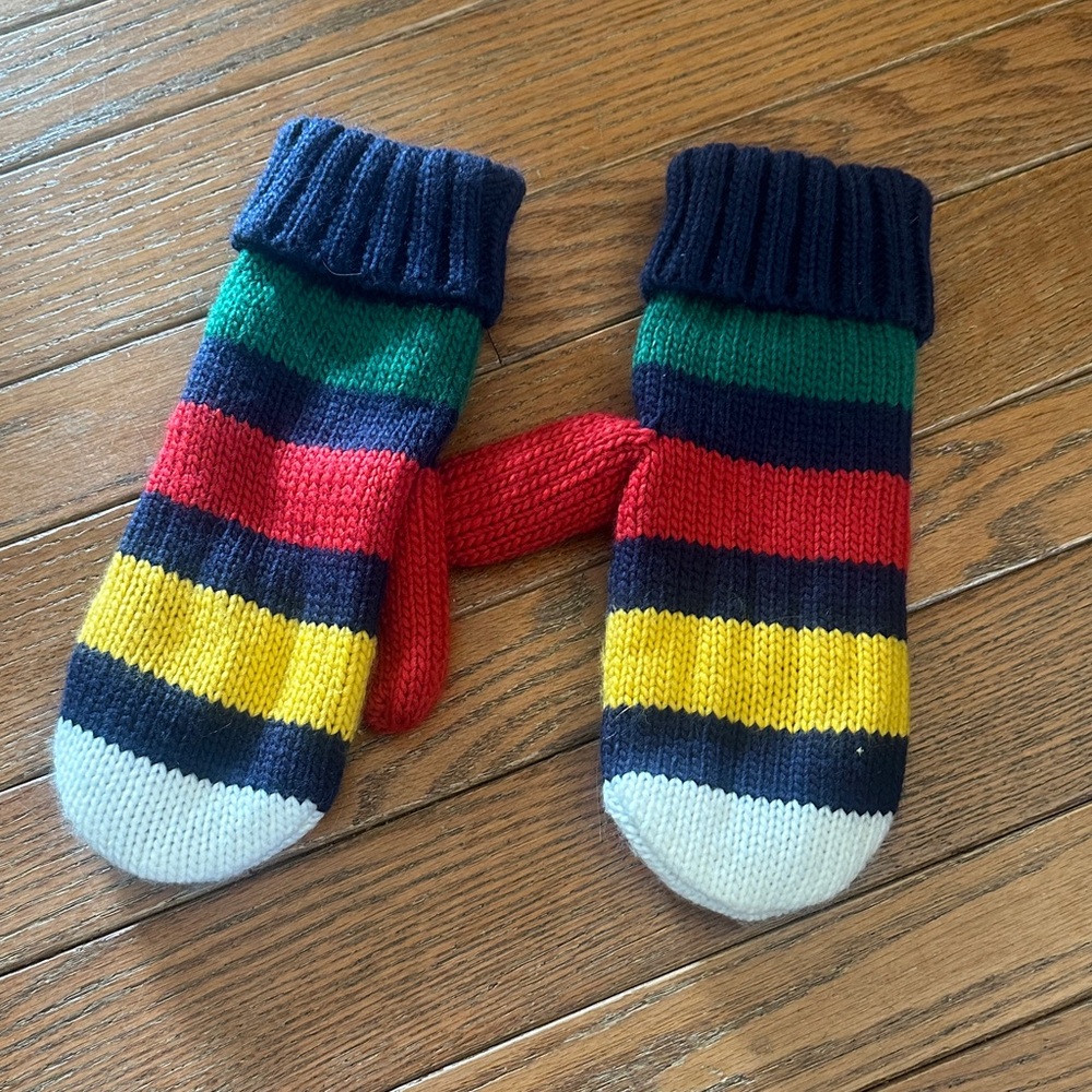 The Bay iconic adult Striped Mittens
